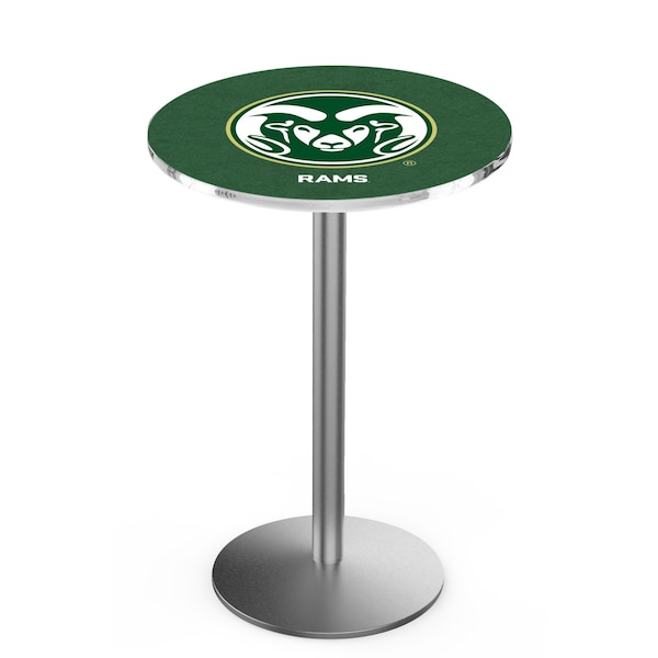 42" Stainless Steel Colorado State Pub Table